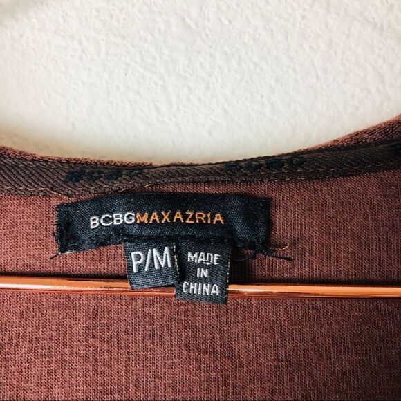 EUC Vintage BCBG Brown Terry Sequined Hoodie M/P - Picture 5 of 8